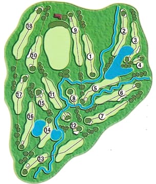 Crooked Creek Golf Course Map
